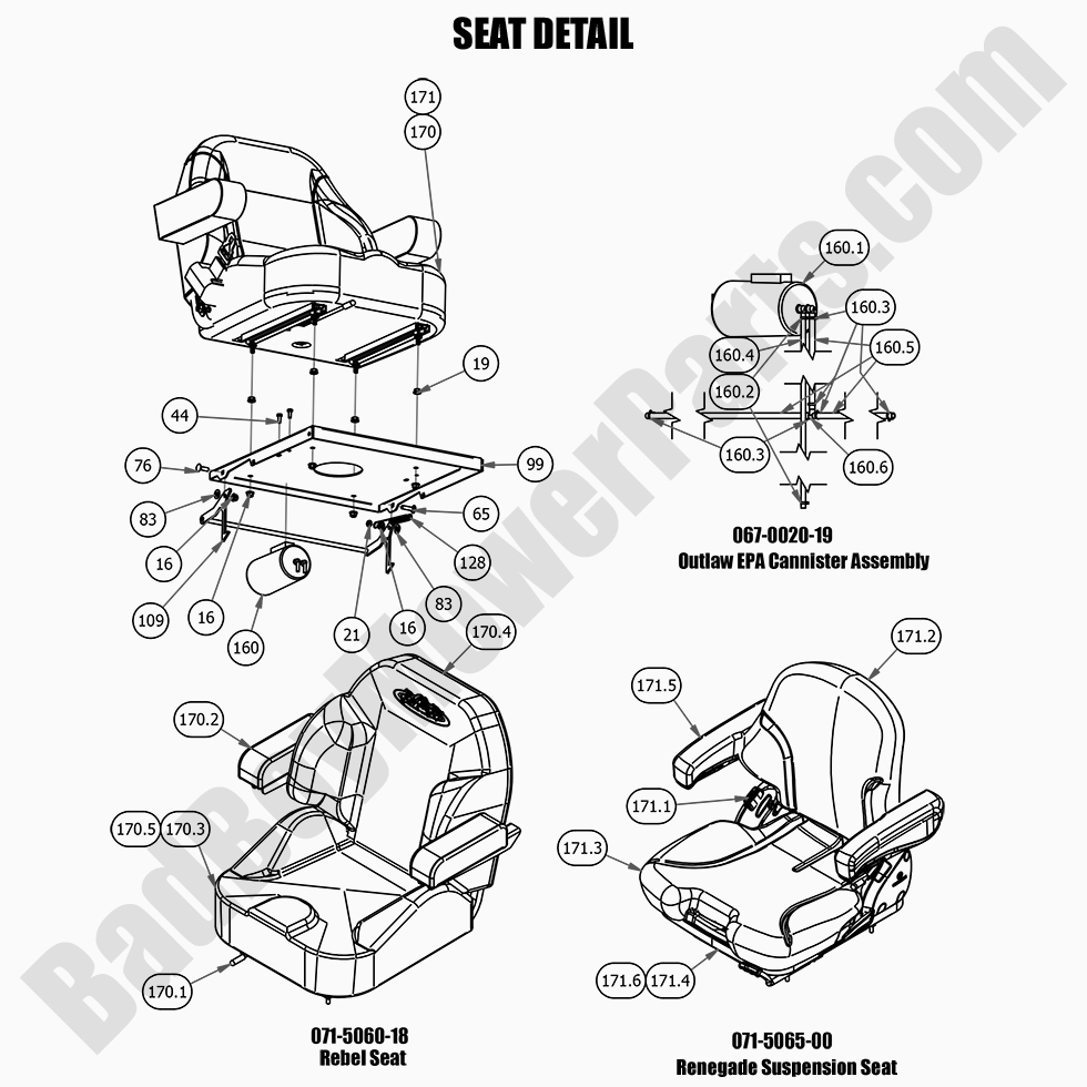 2021 Rebel - Seat Detail